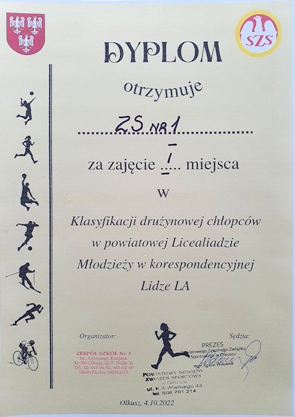 Powiatowa Licealiada Młodzieży